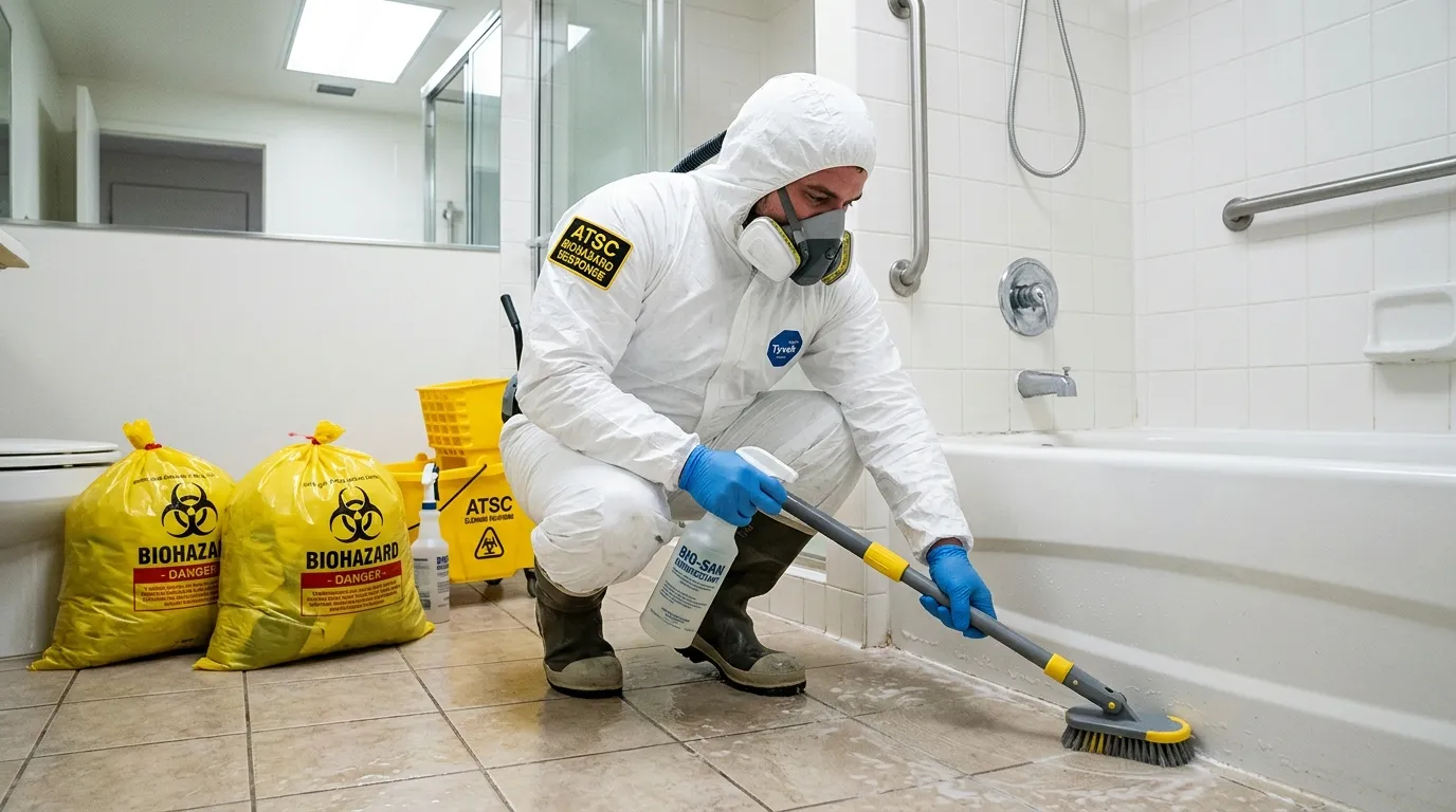 Decontamination equipment deployed for Blood Cleanup in Gold Canyon